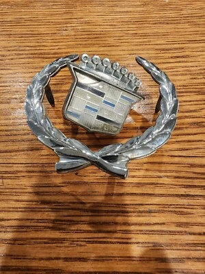 1980-1992 Cadillac Fleetwood Brougham C Pillar Emblem Ornaments OEM - Image 1 of 4