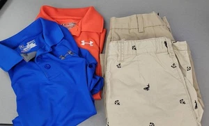 Under Armour, Land's End, Oshkosh Boys Sz Medium 10 Shorts Shirts Lot - Picture 1 of 9
