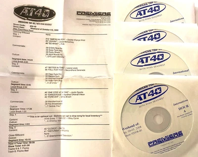10/4/08 RYAN SEACREST AT40 (RARE INTERNATIONAL PRESSING-COMMERCIAL FREE) - Image 1 of 4