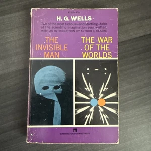 The Invisible Man / The War of the Worlds by H.G. Wells PB Washington Square - Picture 1 of 5