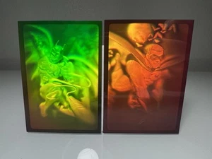 1995 Fleer BATMAN FOREVER METAL 3D Hologram Chase Insert BATMAN & ROBIN - NM - Picture 1 of 7