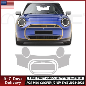 Front Bumper PPF For Mini Cooper J01 EV E SE 24-25 Precut Paint Protection Film - Picture 1 of 18