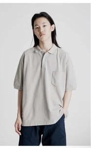 Polo Nanamica Media Manga Taupe Gris S25SG113U M Japón - Imagen 1 de 9