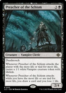 PREACHER OF THE SCHISM mtg NM-M Lost Caverns of Ixalan 1 Rare - Picture 1 of 1
