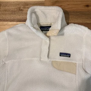 Patagonia Re-Tool Snap T PULLOVER Jacke Damen Small Fleece IVORY Taschen 25442 - Bild 1 von 8