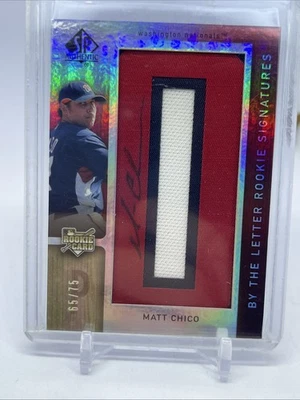 2007 SP Authentic By the Letter Signatures 65/75 Matt Chico #140 Rookie Auto RC - Image 1 of 2