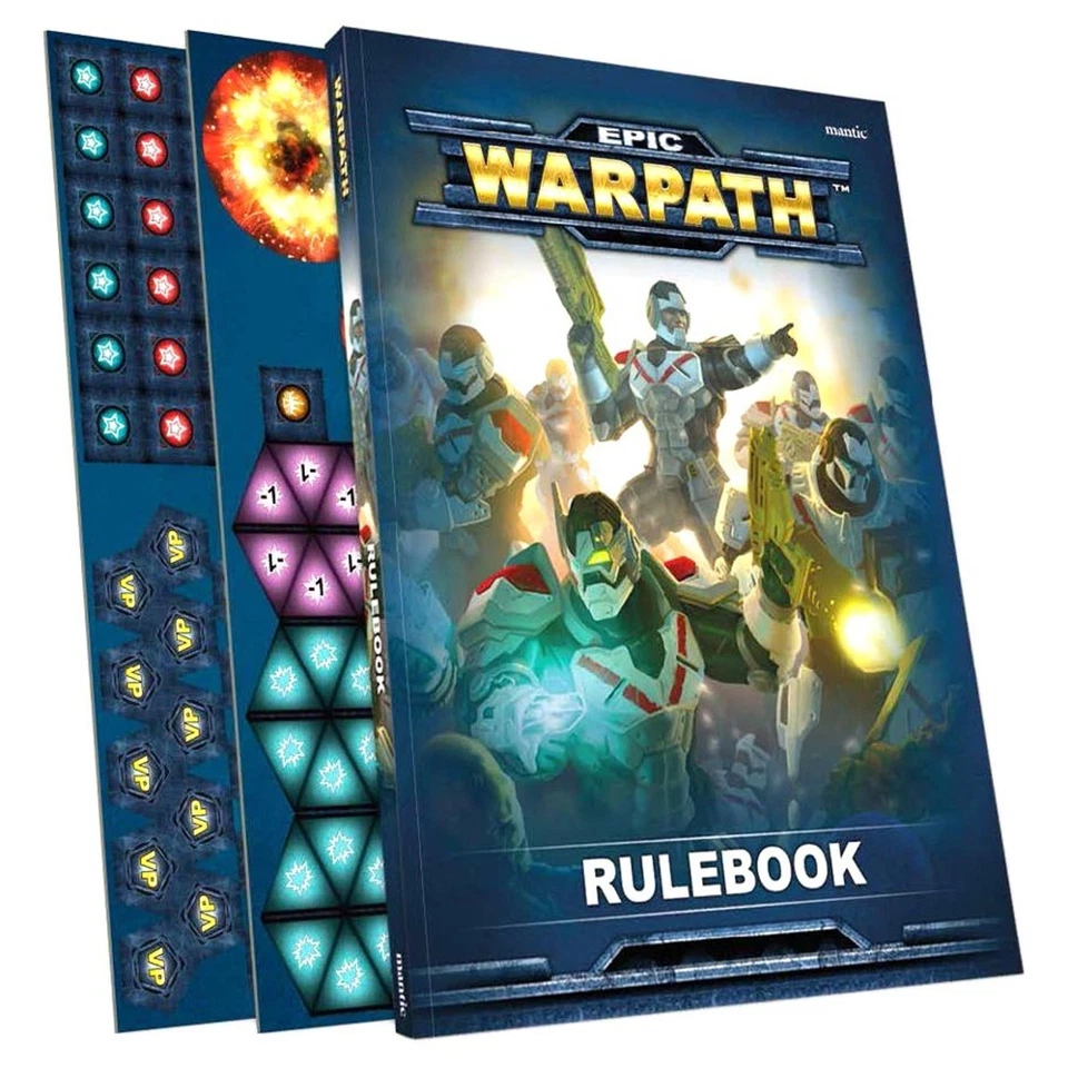 Epic Warpath Rulebook & Token Set - Mantic Scifi Mass Battle YHP Foto 1 de 1