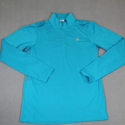 Camisa Mountain Hardwear Para Hombres Grande Azul 1/4 Cremallera Pullover Agujeros para los Pulgares Ligera Foto 1 de 4