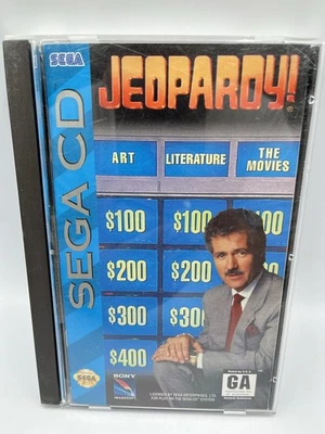 Jeopardy (Sega CD, 1994) Complete CIB, Excellent Disc - Image 1 of 4