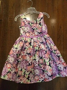 Size 6 Girls Gymboree Floral Purple Fancy Dress - Picture 1 of 7