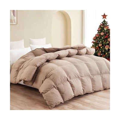 SNOWMAN Premium Down Comforter King Size, Luxurious All Season Duvet Insert w... - Image 1 of 4