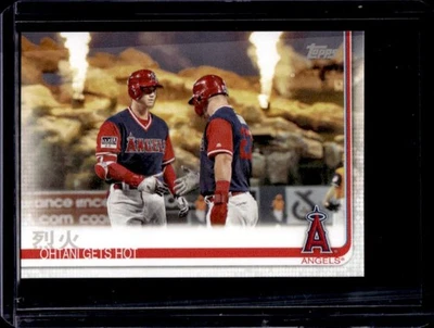 2019 Topps Mini On Demand Shohei Ohtani Gets Hot Mike Trout #367 Angels - Image 1 of 2
