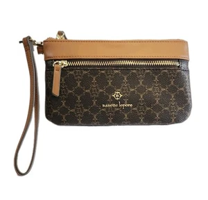 Nanette Lepore Brown/Tan Wristlet NWOT - Picture 1 of 3