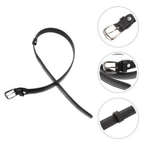 Kids Boys Adjustable Belt Children's Black Student Pants Belts for Teen - Picture 1 of 12