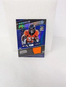 JAVINTE WILLIAMS ORANGE PATCH 2021 OPTIC BLUE ROOKIE PHENOMS Nr.RP-15    - Bild 1 von 3