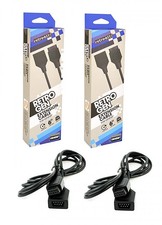 Set of 2 New RetroGEN 6 ft SEGA Genesis Controller Extension Cables by Retro-Bit