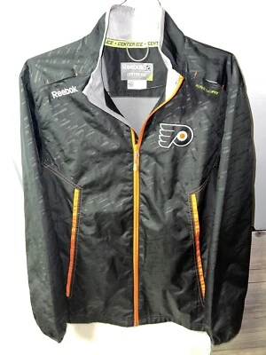 Chaqueta cortavientos Reebok Philadelphia Flyers Center Ice Collection para mujer pequeña Foto 1 de 4