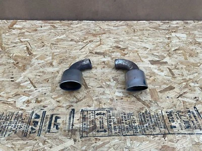 NISSAN 370Z 2009-2021 OEM LEFT AND RIGHT EXHAUST MUFFLER TIPS TIP CUT (PAIR) - Image 1 of 4