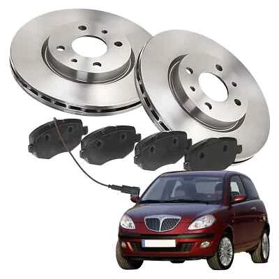 Kit Dischi Freno + Pastiglie Anteriori Lancia Ypsilon (843) 1.3 Jtd Multijet - Imagen 1 de 4
