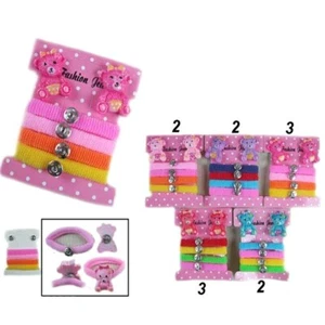 72 pieces Baby Girl Toddler Kids Bear Hair Tire Holders Ponytail Updo Pin Lots - Picture 1 of 3