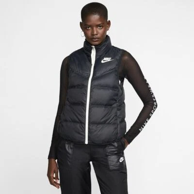 NIKE NSW Sportswear Women's Gilet Windrunner Vest Down Fill Reversible Warm Zip - Image 1 of 4