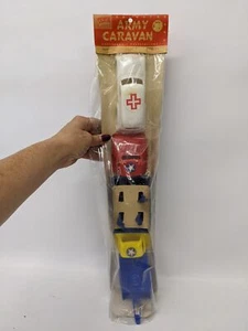 RARO Irwin (USA) Set di veicoli in plastica infrangibile ESERCITO CARAVAN 3812, SIGILLATO! - Foto 1 di 5