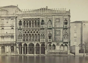 Antique Carlo Ponti (1820-1893) Palace of the Ca d'Oro Venice 1870 Photograph - Picture 1 of 8
