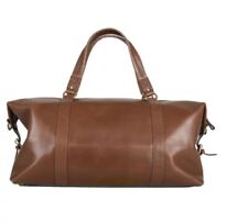 Savi Leathers SAVI12012023 Genuine Leather Duffel Bag Dark Brown
