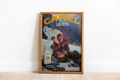 Camel Cigarette Ad - Pleasure to Burn - Retro Tobacco Advertisement Poster - Image 1 of 4