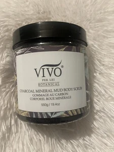 Vivo Per Lei Botanical Charcoal Mineral Mud Body Scrub 19.4 oz / 550g - Picture 1 of 4