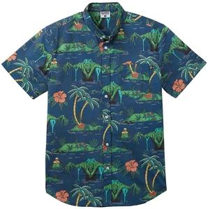 NEW Creepy Co. SWAMP MONSTER Thing Universal Classic BUTTON UP DRESS SHIRT S-4XL - Picture 1 of 6