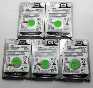 WD WD5000LPLX schwarz 500 GB 2,5 Zoll SATA HDD Laptop Festplatte getestet x 5 - Bild 1 von 7