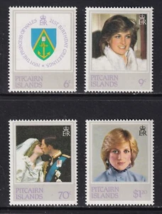 PITCAIRN ISLANDS 1982 QEII Princess of Wales set of 4 SG 226-229 MNH/** - Picture 1 of 1