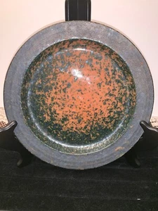 MID CENTURY MOD ART SWEDEN Lava MCM ULLA AHLBY Studio Pottery Bowl RED BLACK - Picture 1 of 8