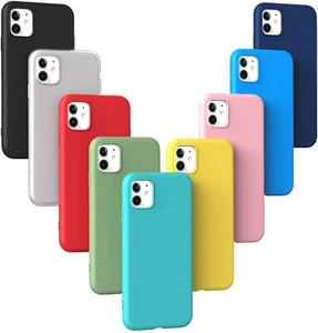 CUSTODIA COVER SILICONE PER iPhone 7/8 PLUS X/XS MAX XR 11/12 PRO MAX MINI - Foto 1 di 31