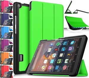 Stand Case Cover Magnetic Leather Smart For Amazon Kindle Fire HD 8 2018 8th Gen