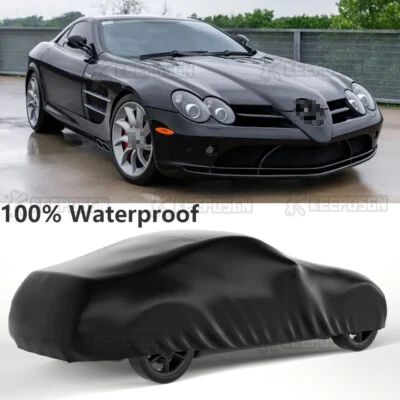 Cubierta completa negra impermeable satinada elástica para coche para Mercedes Benz SLR McLaren Foto 1 de 4