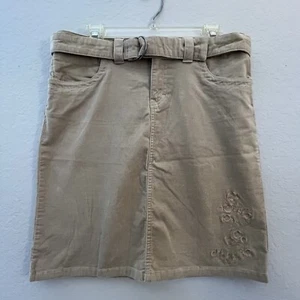 Tommy Hilfiger Beige Corduroy Women’s Skirt Size 6 - Picture 1 of 6