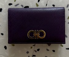 Salvatore Ferragamo Leather Bifold Credit Card Wallet