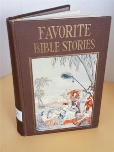 FAVORITE BIBLE STORIES 1937 5th printing Krottjer Illustrated HC Book ex-library - Imagen 1 de 11