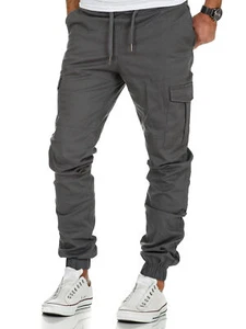Herren Cargo Stretch Jogger Chino Hose Jeans Sweatpants Sweathose 7006 - Bild 1 von 7