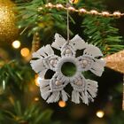 Cotton Rope Handwoven Snowflake Pendant  Christmas Decorations