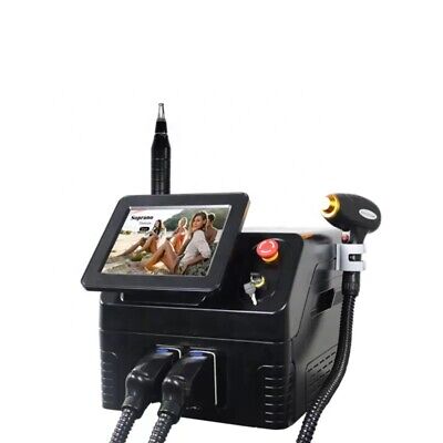 New 2 In1  808nm Diode Laser Nd Yag Laser Pico Laser Tattoo Hair Removal Machine • 1,632.82€