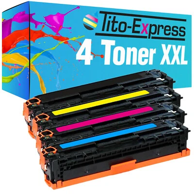 4 Toner XL für HP Color Laserjet CB540A-543A CP 1515 N CP 1516 N CP 1517 N - Bild 1 von 4