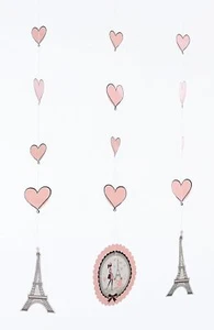 Party Paris France Eiffel Tower Theme Birthday Party Decoration Hanging Cutouts - Picture 1 of 1