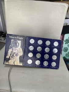 Vintage 1970s SHELL MAN IN FLIGHT Collectable Novelty Token Coin Collection - Picture 1 of 4