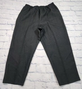 Alfred Dunner WOMENS 14 Black Dress Pants Elastic Waist 2 Pockets Polyester - Picture 1 of 10