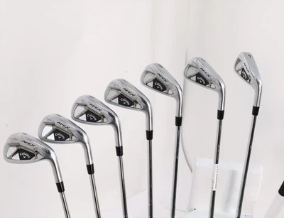 Callaway Apex 21 Iron Set 4-Pw Extra Stiff Kbs Tour 130 Steel 1147401 Good IN2 - Image 1 of 4