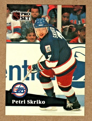 Petri Skriko  #517  1991 Pro Set  Winnipeg Jets Hockey Card NHL NM - Image 1 of 2