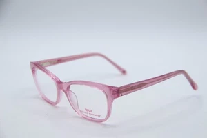 NEW LULU GUINNESS LK024 PINK SPARKLE AUTHENTIC DESIGNER EYEGLASSES 49-16 - Picture 1 of 4
